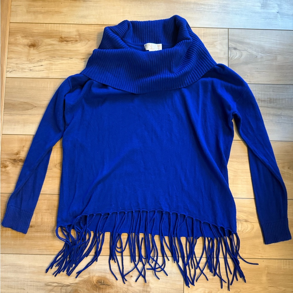 Michael Kors Royal Blue Cowl Neck Sweater